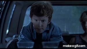 Jurassic Park - "Water Cup Scene / on Make a GIF
