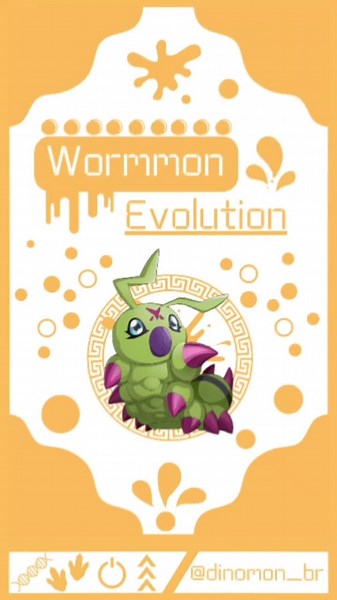 Digimon Wormmon Evolution Line