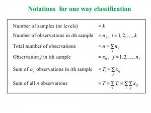 2 1 One way classification Introduction