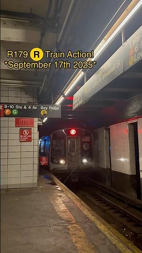 R179 (R) Train Action at 4th Ave-9th St! #nycta #rtrain #r179 #mta #nyctransit