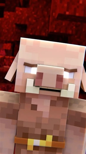 Steve VS Piglin Brute Reaction #minecraft #shorts #animation