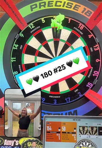 First 180 with Callan Rydz Wraith Darts!