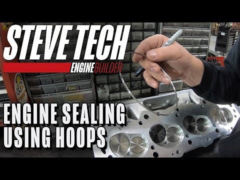 Engine Sealing with Hoops and Receiver Grooves