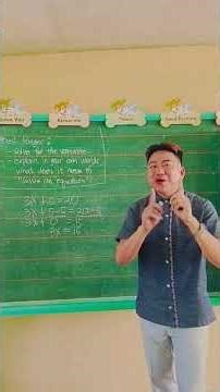 Solving Linear equation with one variable #EducationalPurposesOnly