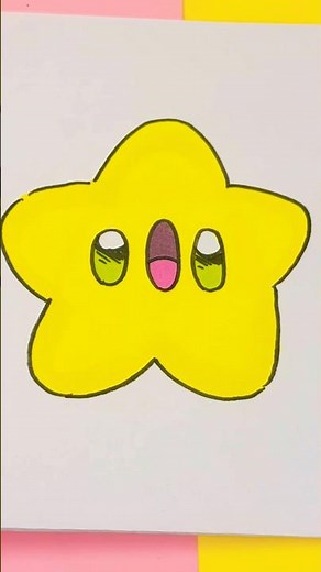 Draw a Cute Kawaii Star | Simple and Fun Tutorial