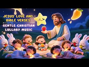 Gentle Christian Lullaby Music for Kids to Sleep Peacefully with Jesus' Love and Bible Verses