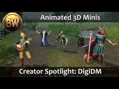 Animated 3D Minis with Digi_DM