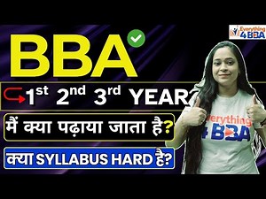 BBA Subjects 1st to 3rd Year | Complete Course Guide 📚