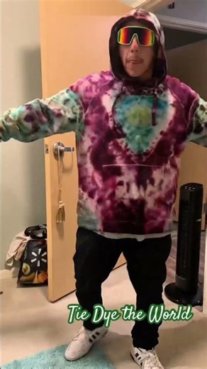 Tie Dye Drawstring Hoodie @ home #TieDyeTheWorld #hoodie #Diy #moneyontheflo #caskey