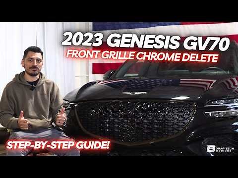 Genesis GV70 2022-2025 Front Grille Chrome Delete Install