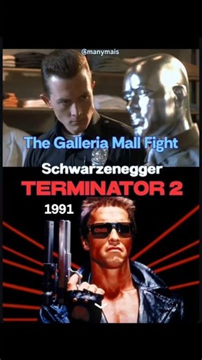 TERMINATOR 2 (1991) - The Galleria Mall Fight ( Schwarzenegger)
