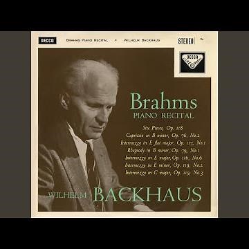 Brahms: 6 Piano Pieces, Op. 118: 4. Intermezzo in F Minor