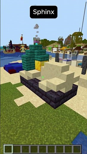 🦁🏜️ Jak zbudować SPHINXA w Minecraft – epicka pustynna budowla!#Minecraft #sphinx