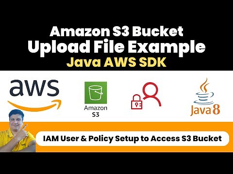 Upload File to AWS S3 Bucket using Java AWS SDK | Create IAM User & Policy for S3