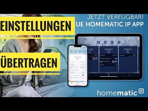 Transfer Homematic IP settings to a new mobile phone