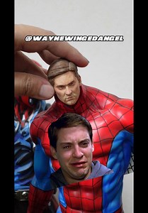 5.8K views · 168 reactions | Tobey isn’t happy  Testing a new resin from bro Maquina Engineering Studio, straight painting without any Primer… not bad actually | Wayne Industry | Facebook