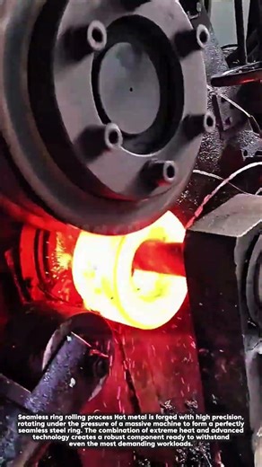 The perfect seamless ring rolling process.#shorts #satisfying #working #diy #welding