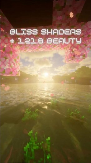 Minecraft: Bliss Shaders + 1.21.8 Beauty! #shorts