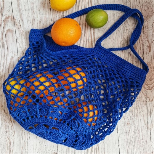 Sakura Market Bag Crochet Pattern PDF Step-by-step Illustrated Mesh Tote Masterclass DIY - Etsy