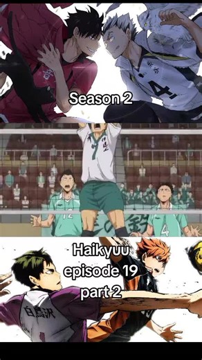 Season 2 episode 19 part 2 #haikyuu #volleyball #anime