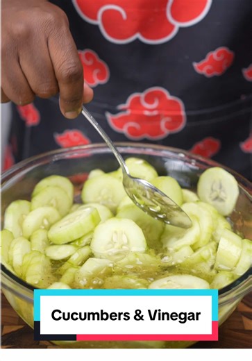 Cucumbers & Vinegar Was A Tradition Growing Up! One Of My Favorite Snacks, Reminds Me Of Grandma House After Church! It’s Quick, Easy, Healthy & Delicious! 🚨Grocery List🚨 - Cucumbers - White Distilled Vinegar - Salt - Pepper #atlchefd #cucumbersandvinegar #growingupsouthern