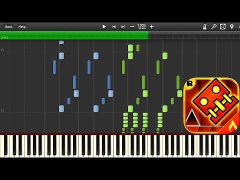 Geometry Dash Meltdown - Viking Arena (lvl 2) - Piano tutorial (Synthesia)