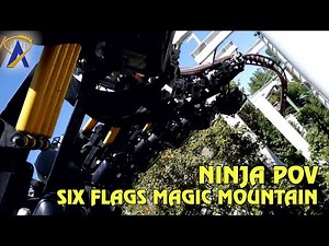 Ninja Roller Coaster POV at Six Flags Magic Mountain