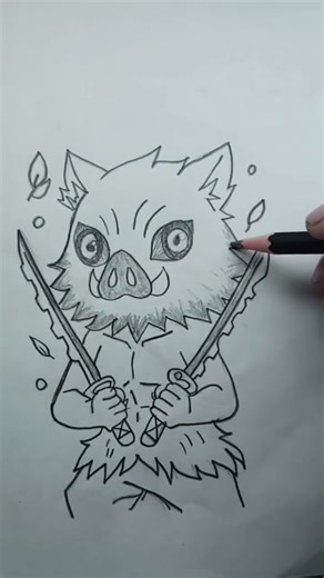 ||Inosuke Full Body Drawing|||How To Draw Inosuke (side) | Step By Step | Demon Slayer FirexArts 🔥🔥