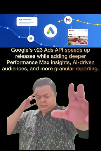 Google’s v23 Ads API speeds up releases while adding deeper Performance Max insights, AI-driven audiences, and more granular reporting. Google released v23 of the Google Ads API, the first update of 2026. It marks the start of a faster release cadence. What’s new. The update adds deeper Performance Max reporting, more granular invoicing, AI-powered audience tools, expanded campaign controls, and more: 👉Performance Max transparency: Ad network type breakdowns are now available for PMax campaigns