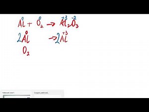 КАК УРАВНЯТЬ Al + O2 = Al2O3 ЭЛЕКТРОННЫМ БАЛАНСОМ / Реакция алюминия и кислорода