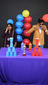 20K views · 94 reactions | CUP PYRAMID CHALLENGE FLIP THE BOTTLE POPPING POP BALLOON CHALLENGE #reel #game #challenge | Vk challange Vlog | Facebook