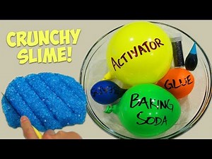 Making Slushie Crunchy Slime with Balloons!