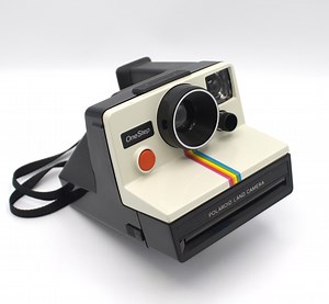 Vintage 1980s Polaroid One Step Land Camera Instant Photography Film White With Color Rainbow Stripe Retro 80s Tech - Etsy