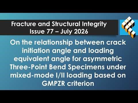 On the relationship between crack initiation angle and loading equivalent angle for asymmetric ...