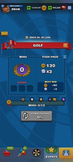 New update? NEW MODE🥳🤩 Introducing: GOLF⛳️ Check out the video, go thru the tutorial yourself and have fun☺ Remember - you can always pause this vid to read the rules - no rush ✌️ #DartsClub #darts #BoomBit #PvP #mobilegame #gamer #GamerLife | Darts Club