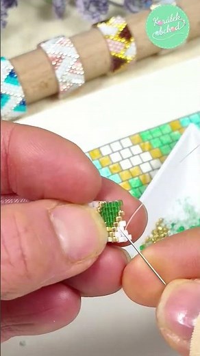 Tajemství krásného prstýnku: Inspirujte se a tvořte s korálky Miyuki! #diy #handmade