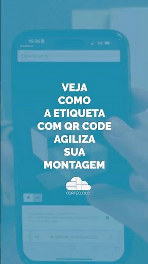 Etiqueta com QR Code no Cortecloud