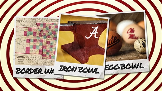 Eggs, iron and holy hate: How 10 college football rivalries got their names