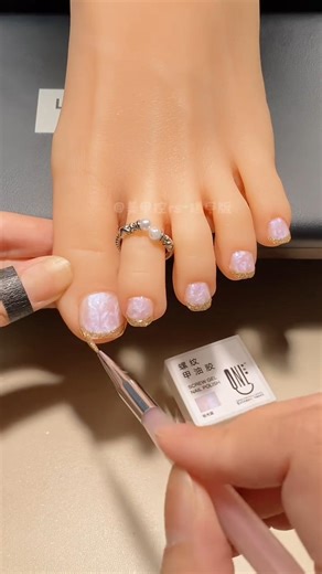 Cute & Clean Toe Nail Art 💖 #NailArt #PedicureGlow #FootCare