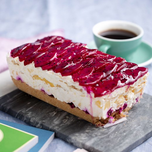 This dragon fruit layer cake is straight up fire! | Sugar Fix