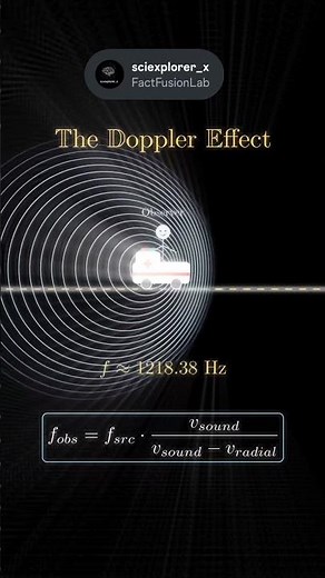 Doppler effect #reels #science #physics #viral #universe #interstellar #facts #shortsfeed #blackhole