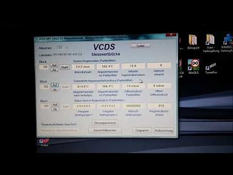 3.0 TDI emergency regeneration DPF diesel particulate filter burn-off with VCDS Audi VW Seat Skoda