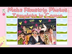 How to Make Filmstrip Template in Canva in 3 MINUTES | BEGINNER FRIENDLY | FREE Template Giveaway