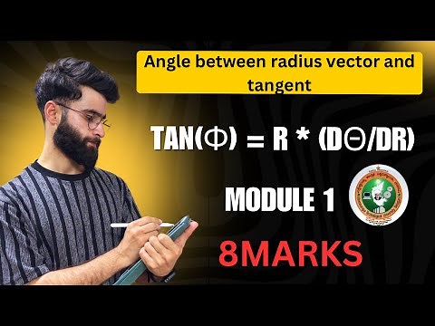 Angle Between Radius Vector and Tangent | Engineering Mathematics 1