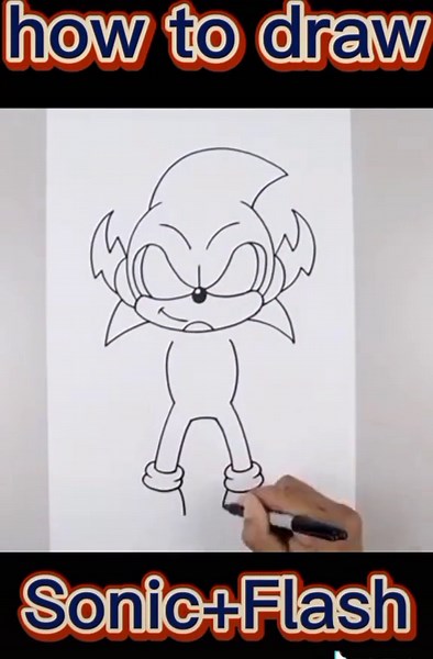 #sonic #flash #foryou #cartooningclub #drawing #foryoupage #art
