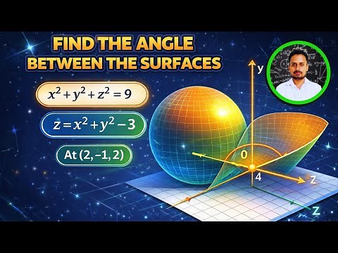 Vector Calculus : Angle between two surfaces (Part 1 of 2)