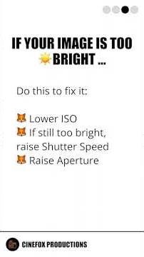 How to Fix Dark or Overexposed Footage | Camera Settings for Perfect Exposure 📸
