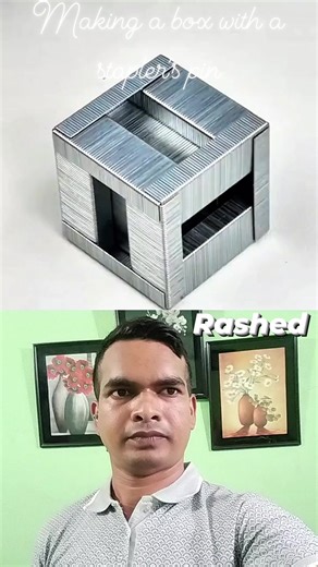 You can easily make a box using stapler pins. Watch the video and learn how to do it. Not only can you organize the pins, but it can also act as a paperweight. Thank you. #stapler #box #technique #education #reels #foryou #follower #nonfollowersviewers #StarsEverywhere | Rashed Iqbal
