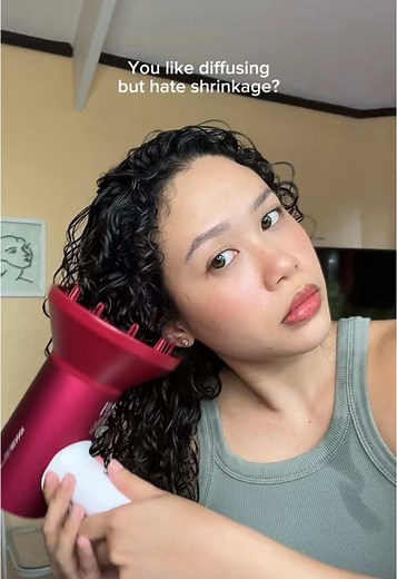 How to Diffuse Curly Pixie Hair for Length