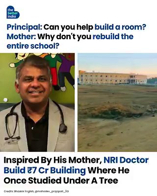 When a US-based doctor from Rajasthan was asked to help build a single classroom in his village, his mother asked a simple question: “What will happen with one room?”That question changed everything.What began as a small contribution turned into a large-scale school in Jalore, built on the very land where children once studied with limited resources.Today, the campus stands tall with modern classrooms, better facilities, and a design that resembles the structure of India’s Parliament.Built throu